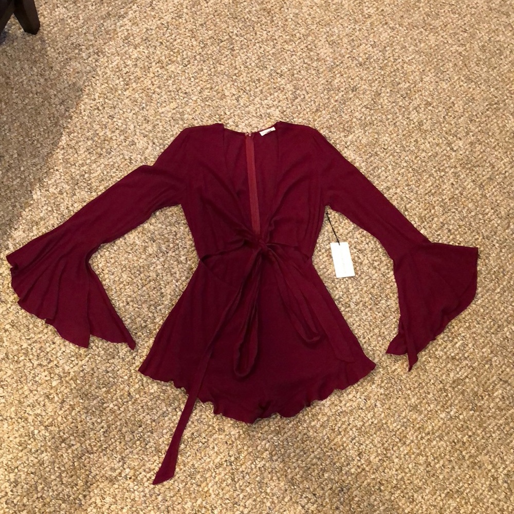 Maroon romper